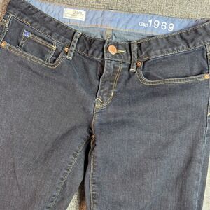 Womens Gap 1969 Jeans | Size 29/8a | Dark Wash Curvy Flare Denim
